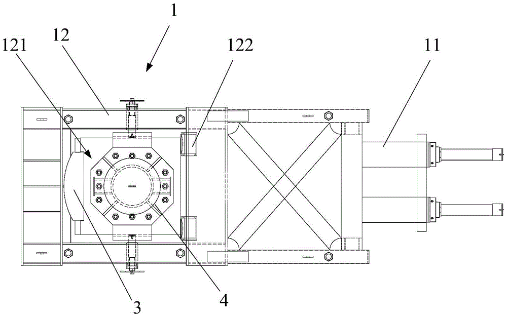 Immersed tube section separating device for seabed immersed tunnel