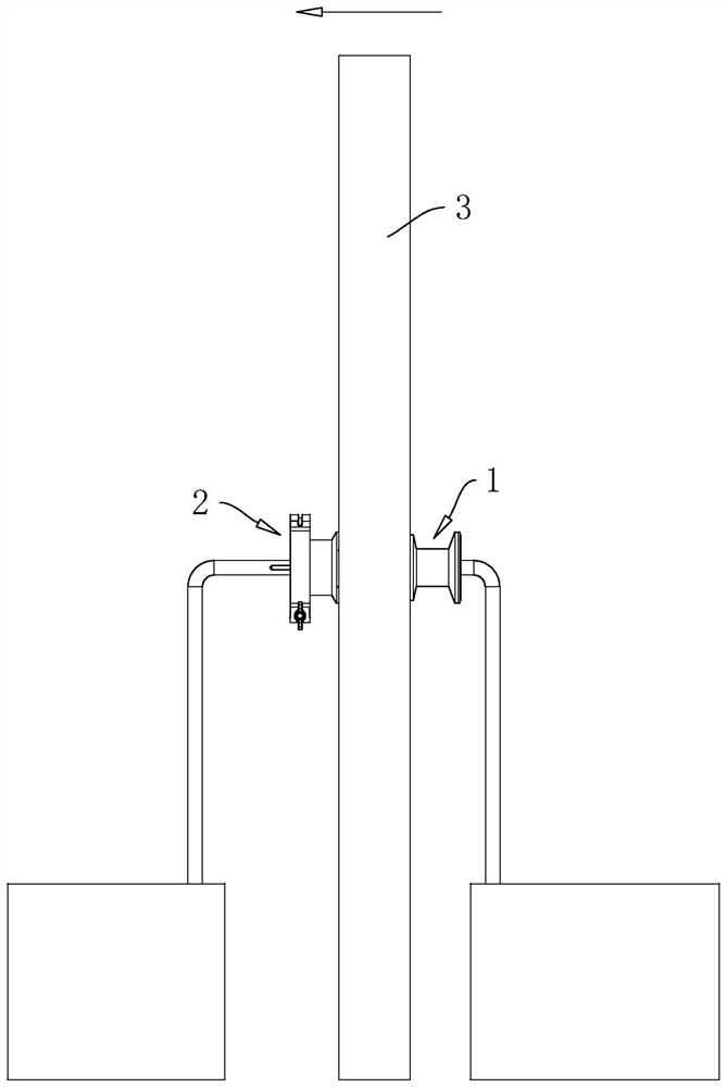 Clean area cross-grade low-pollution communication device