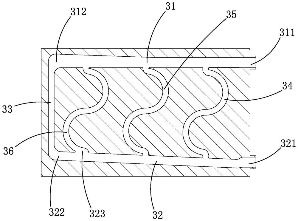 A battery module and battery box with a liquid cooling device