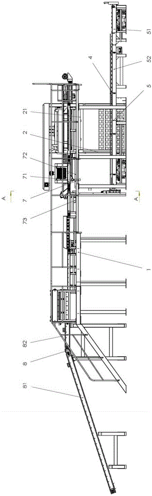 A high pallet replacement palletizer