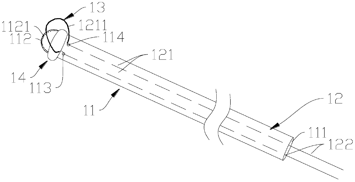 Pulling-out device for urine conveying support pipe