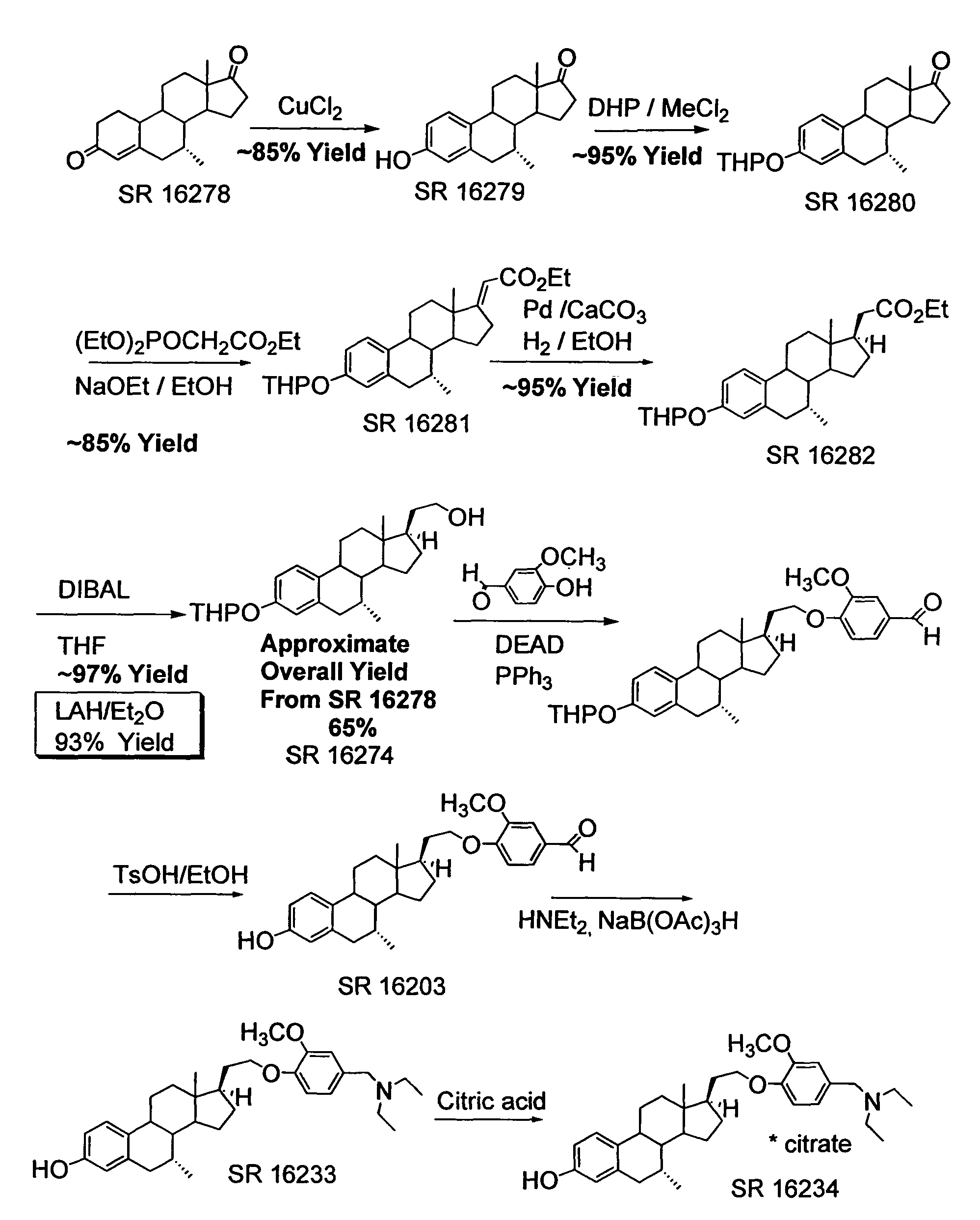 Synthesis of anti-estrogenic and other therapeutic steroids from 21-hydroxy-19-norpregna-4-en-3-one