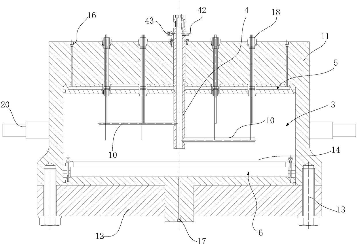 Experimental simulation device for mining hydrate based on multi-branch hole technology