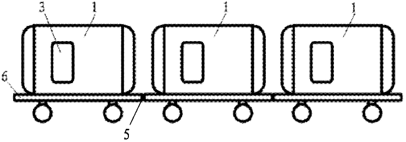 Capsule array type mobile rescue capsule structure