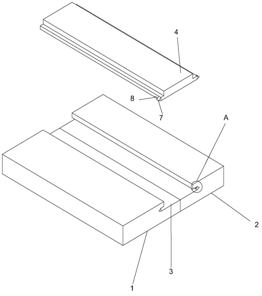 Back rib type composite board