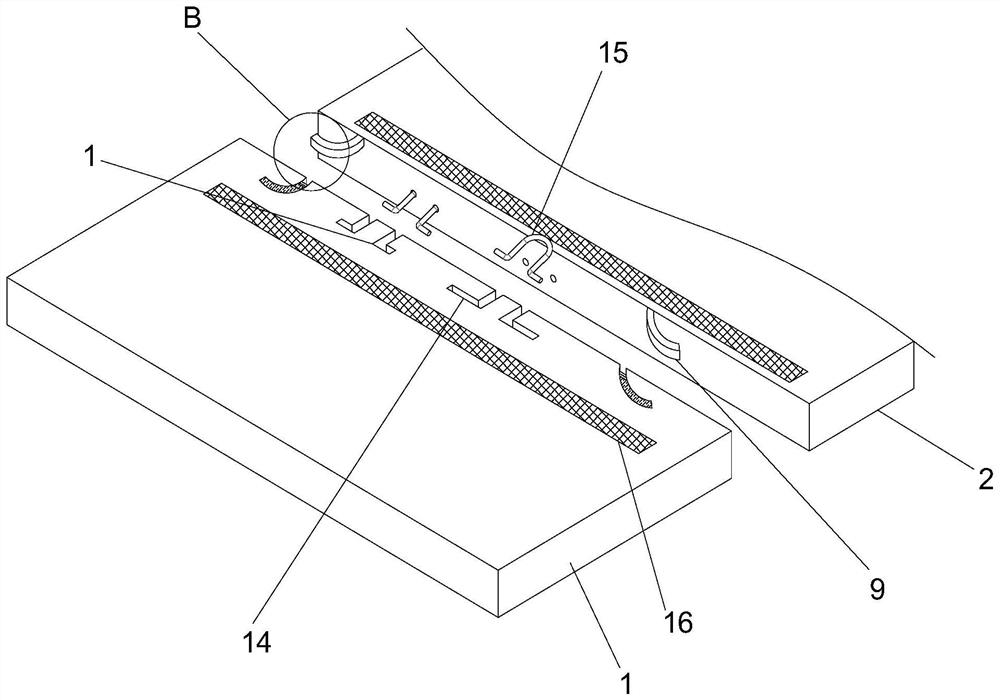 Back rib type composite board