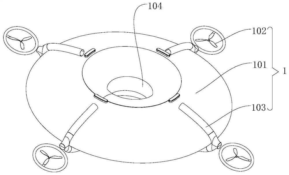 High-altitude water taking device