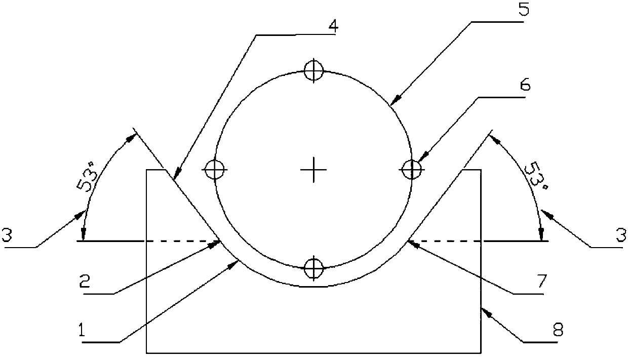 Concave pressing block with slow release areas for peristaltic pump