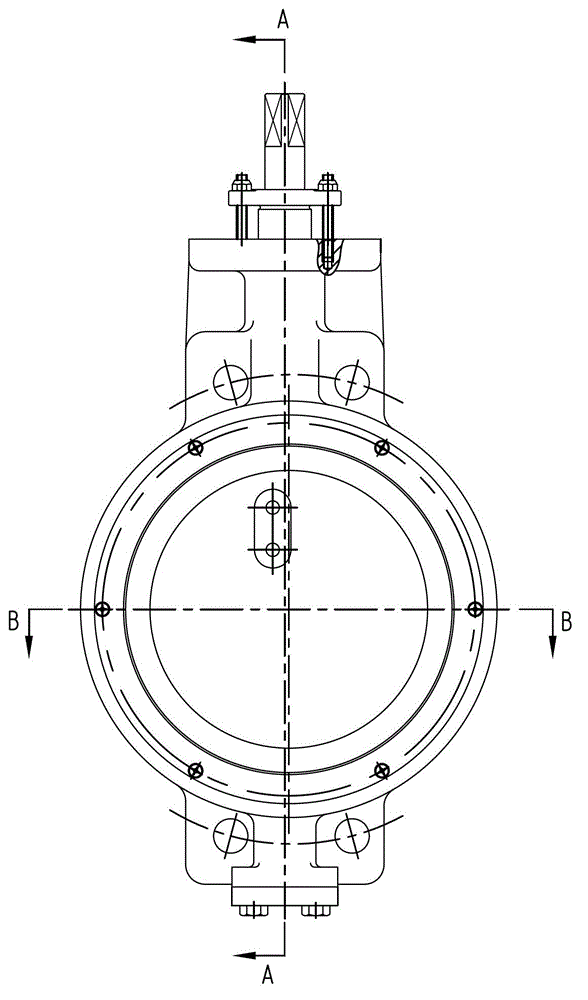 Bi-directional sealing elastic tri-eccentric butterfly valve