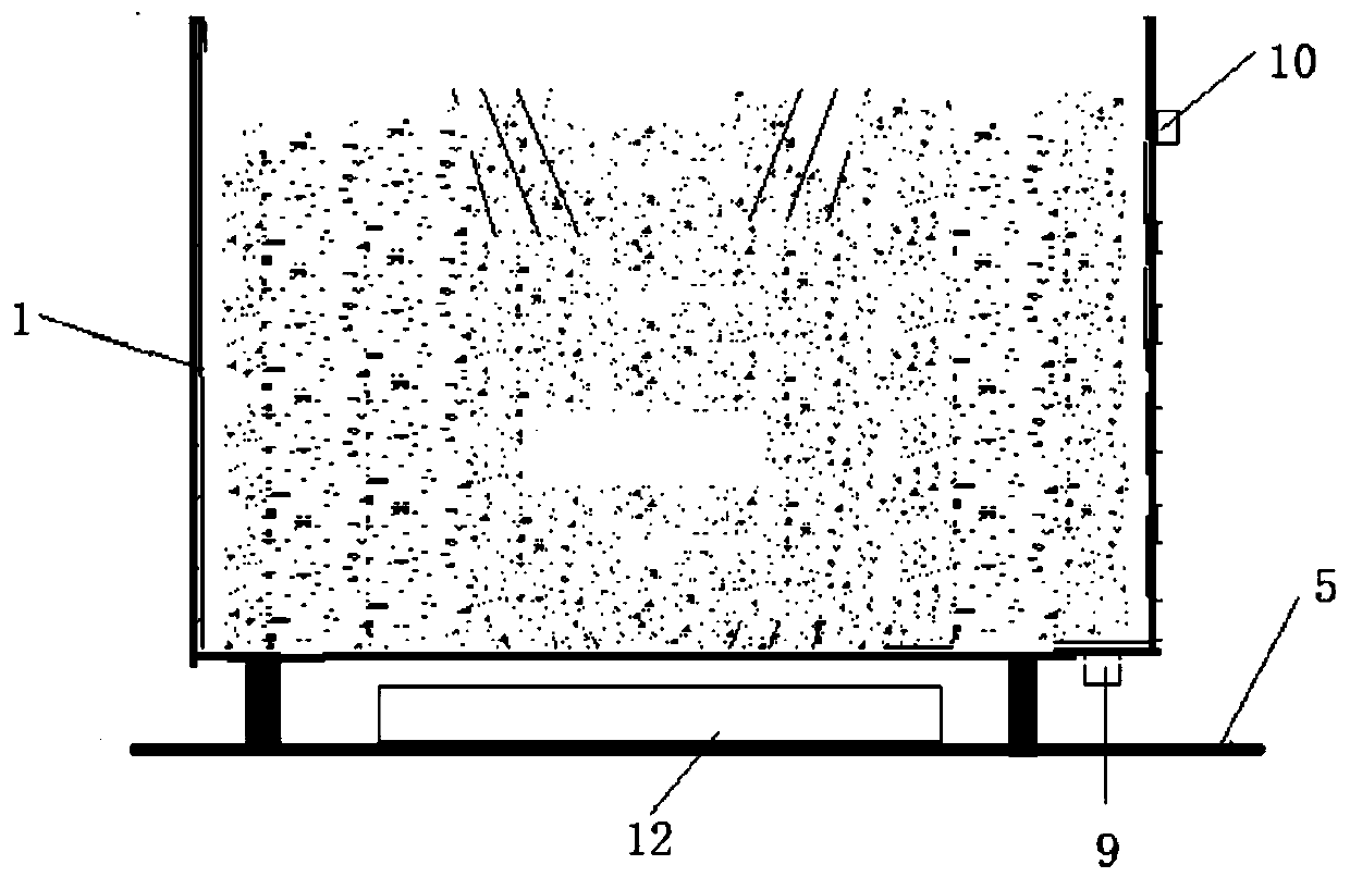 Microwave-based drying device and drying method for treating reactor core waste water