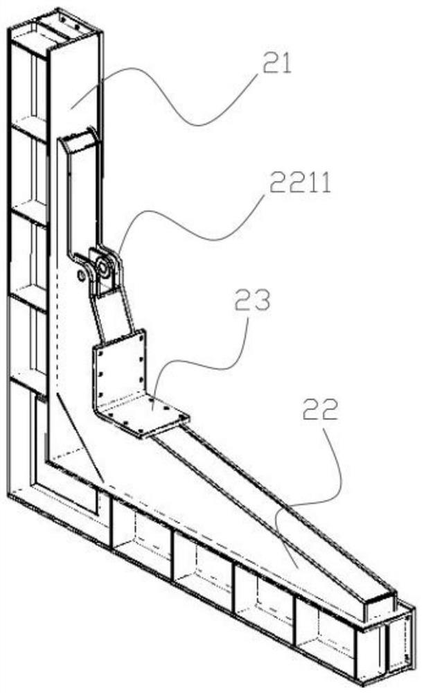 Aerial fixed type ground overturning platform