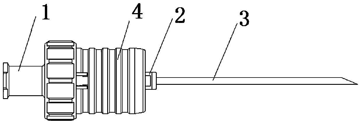 Telescopic anti-needling injection needle