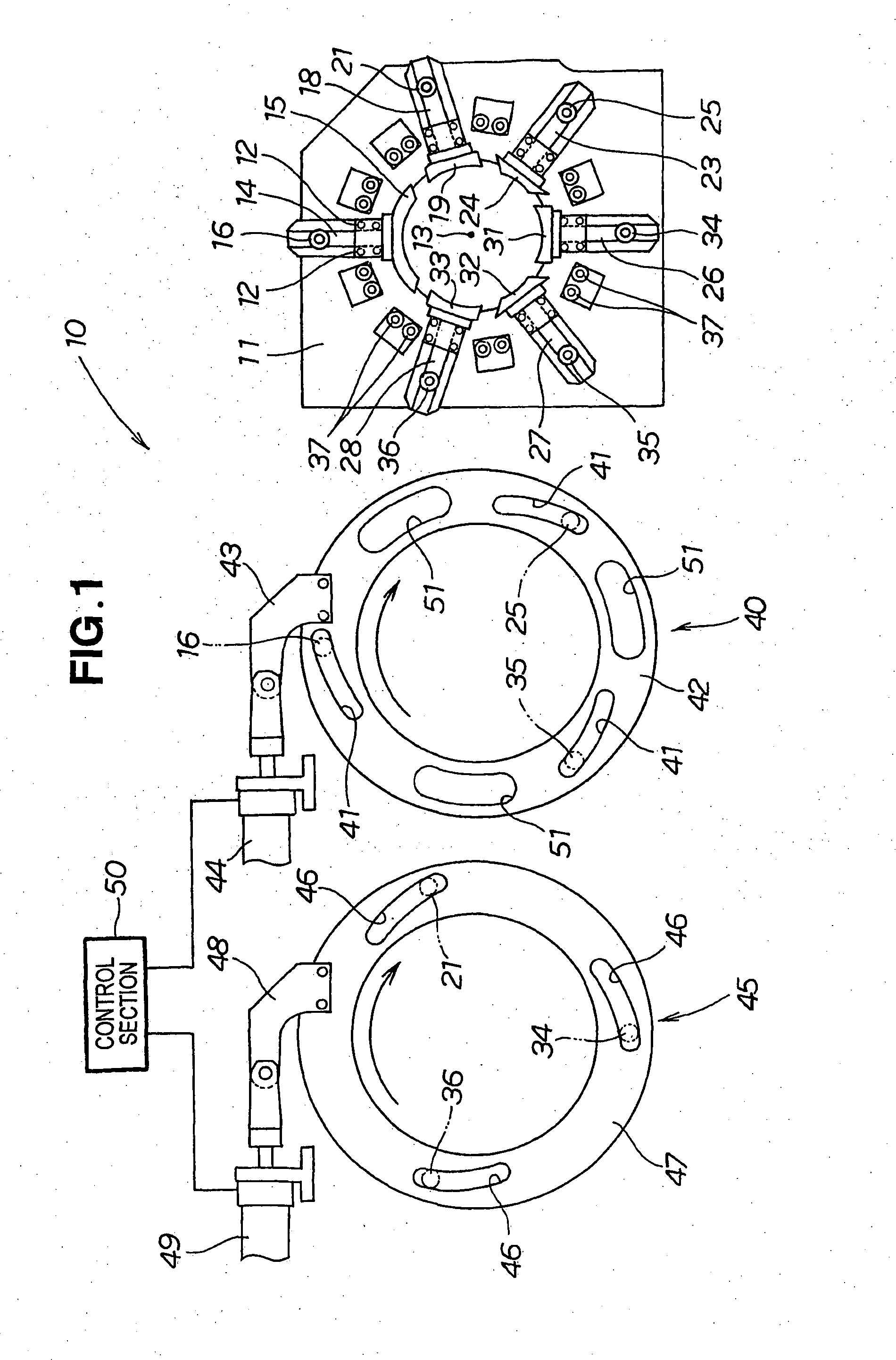 Method and apparatus for compressing a mat in exhaust gas cleaning device