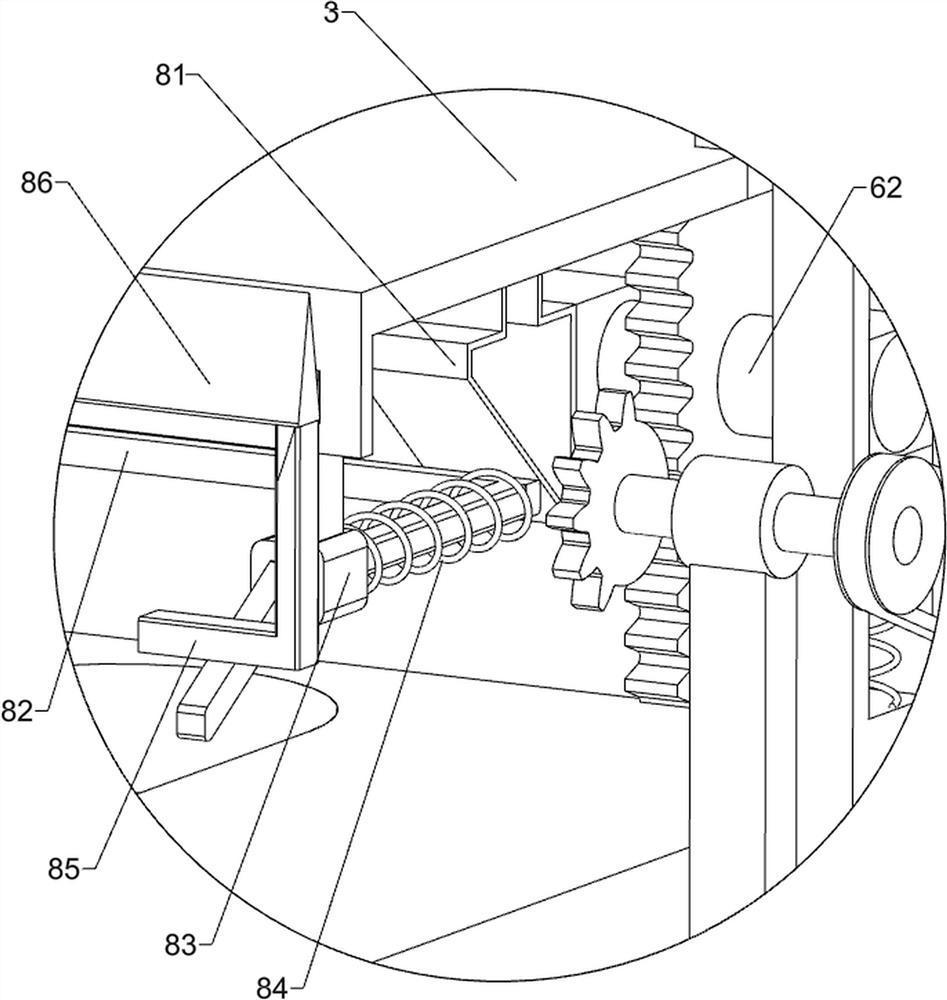 Air column bag segmenting device for express packaging