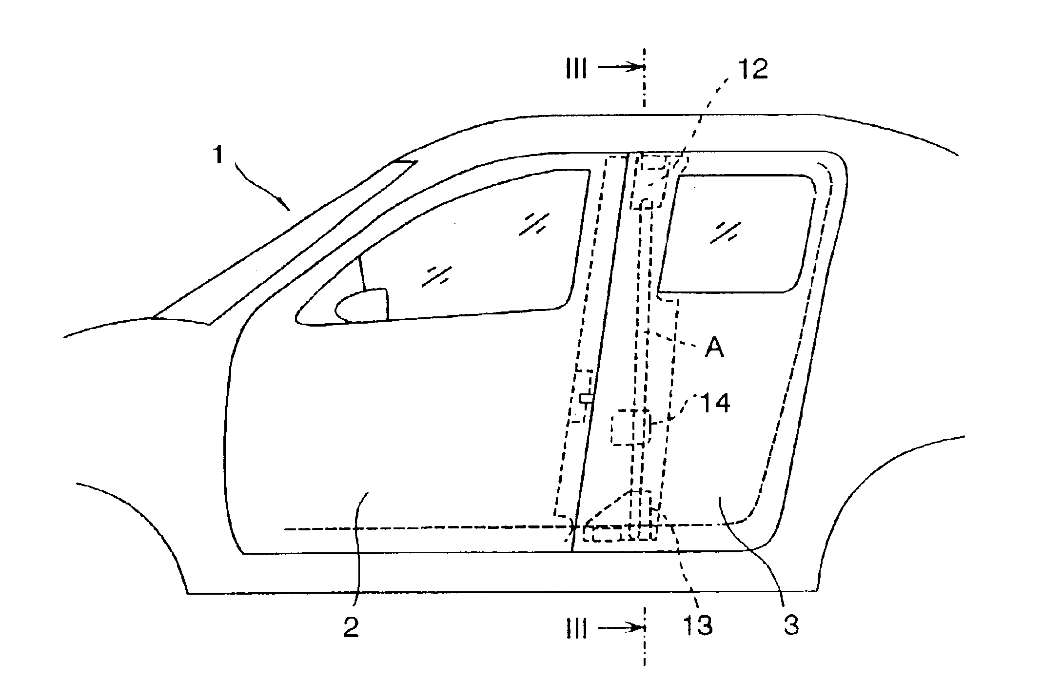 Double door construction for vehicle