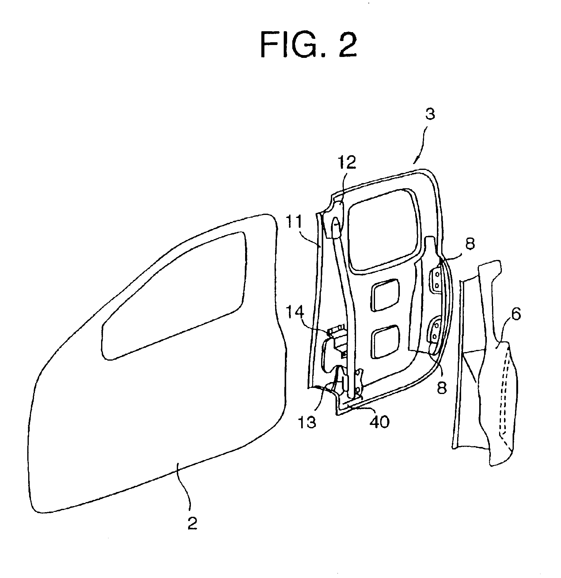 Double door construction for vehicle