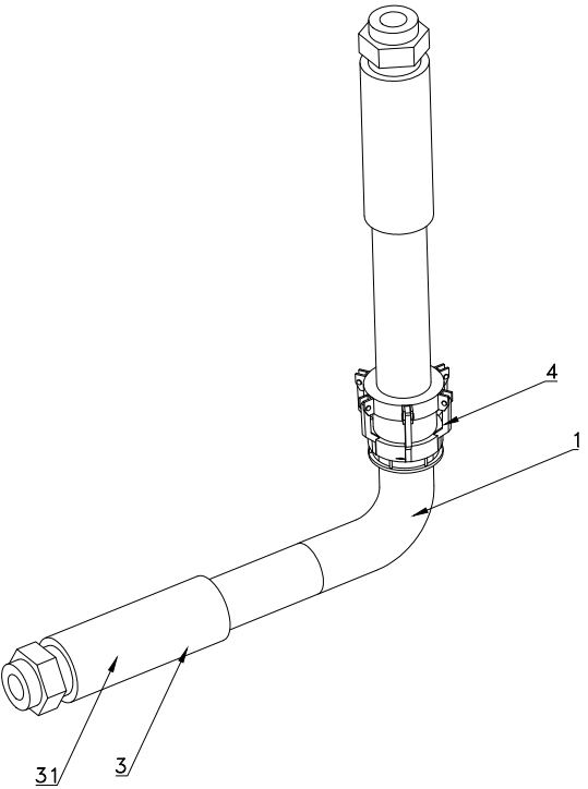 Automobile oil pipe connecting device