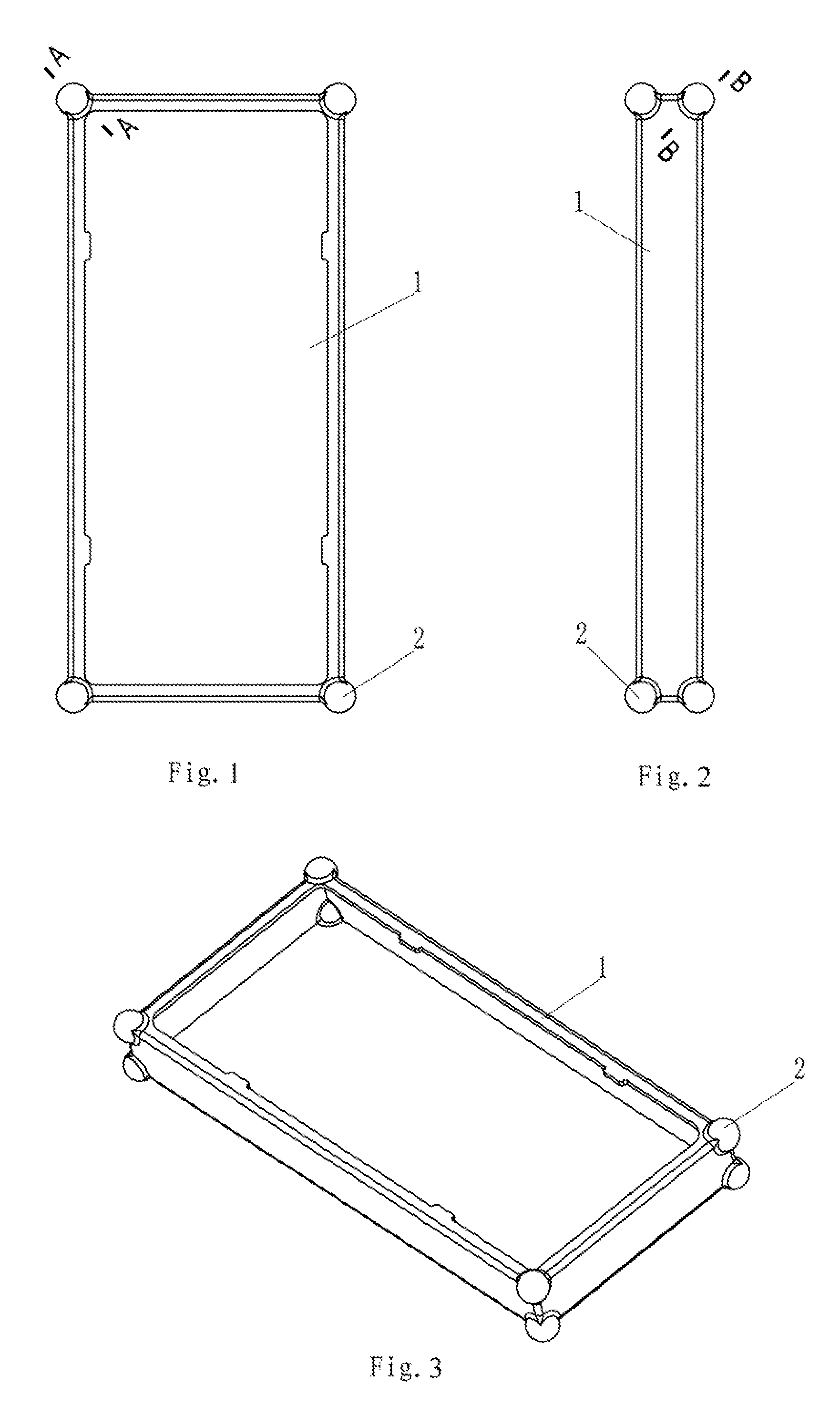 Shock-resistant protective shell of portable appliance