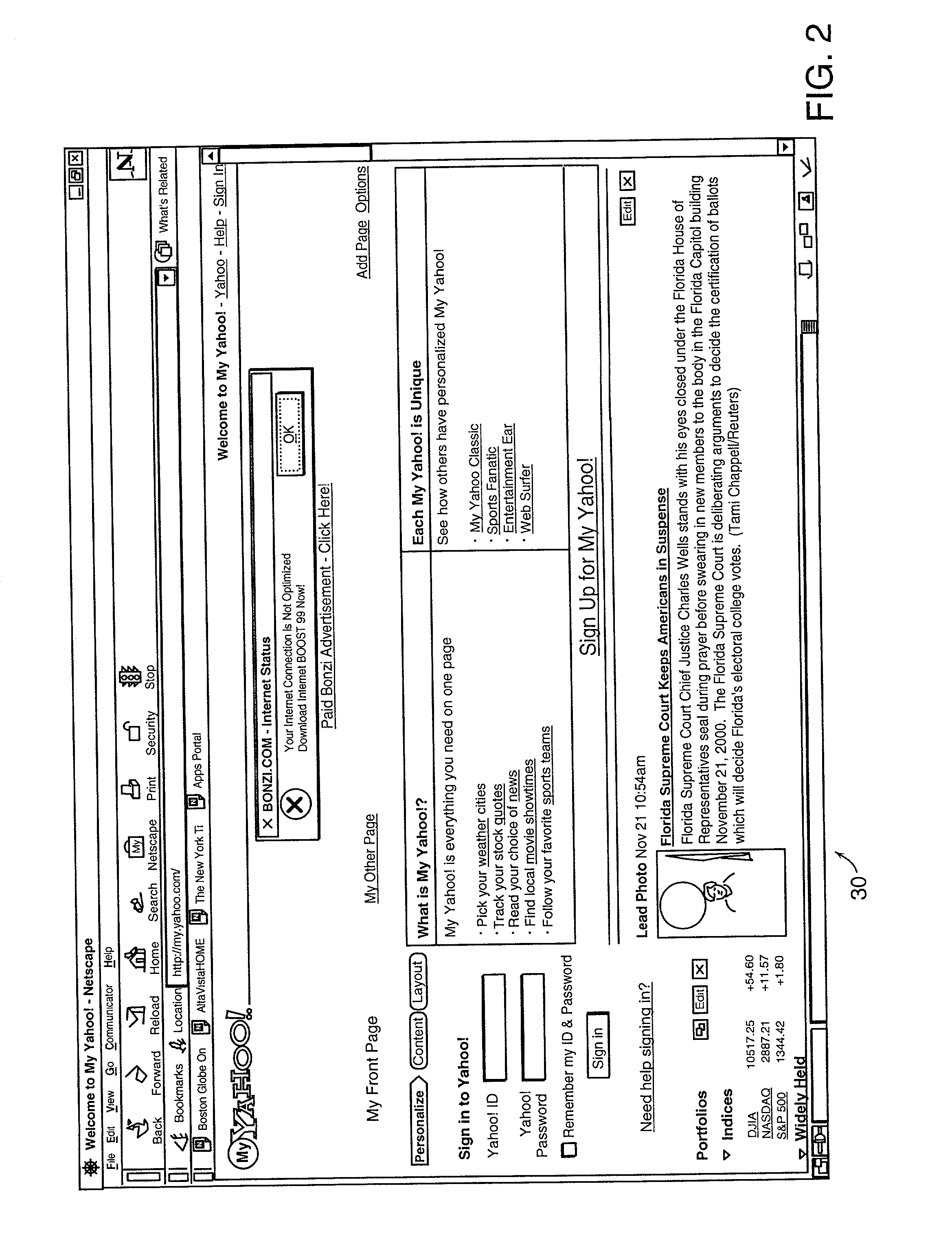 Method and system for web page personalization