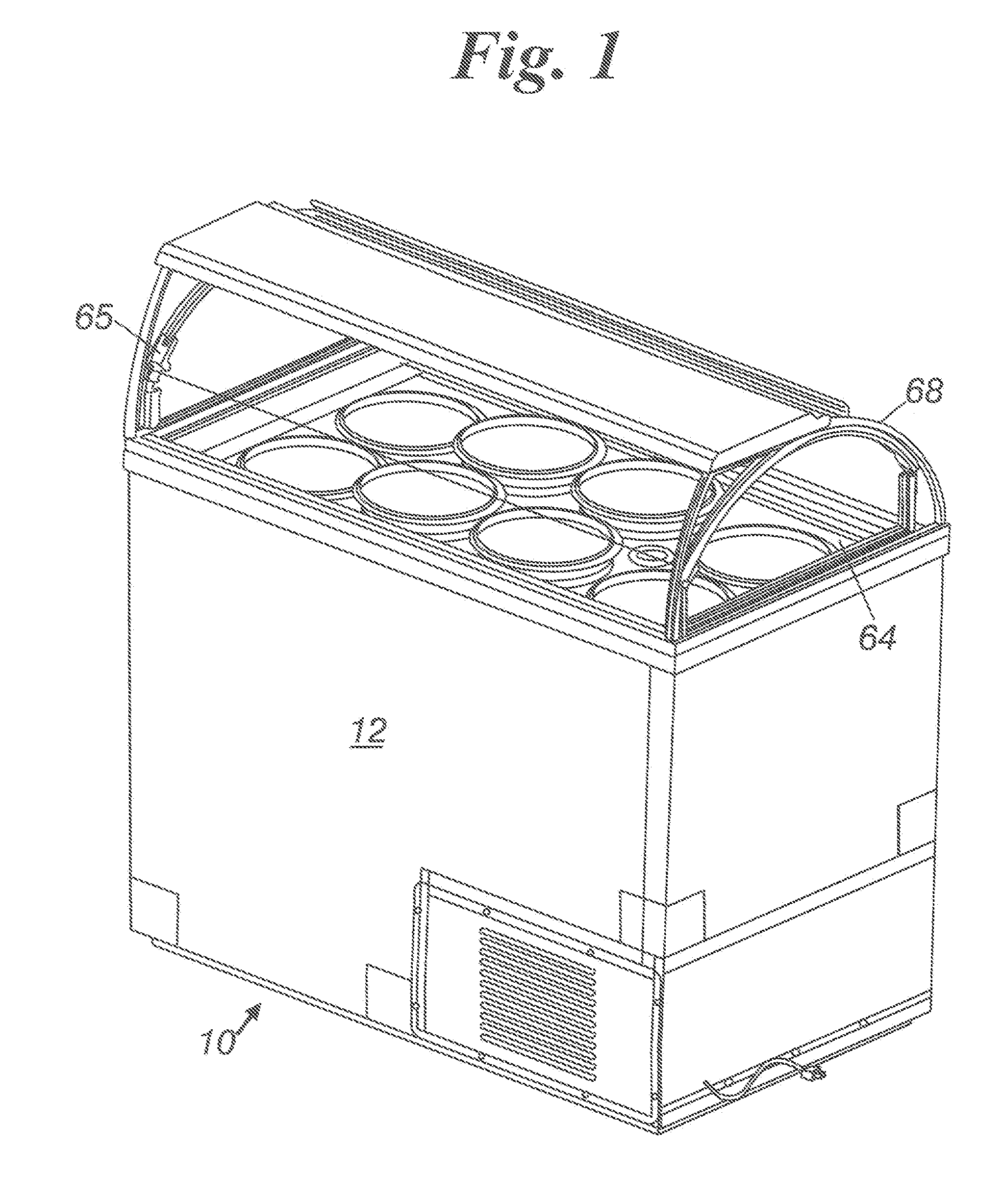 Ice cream dipping cabinet