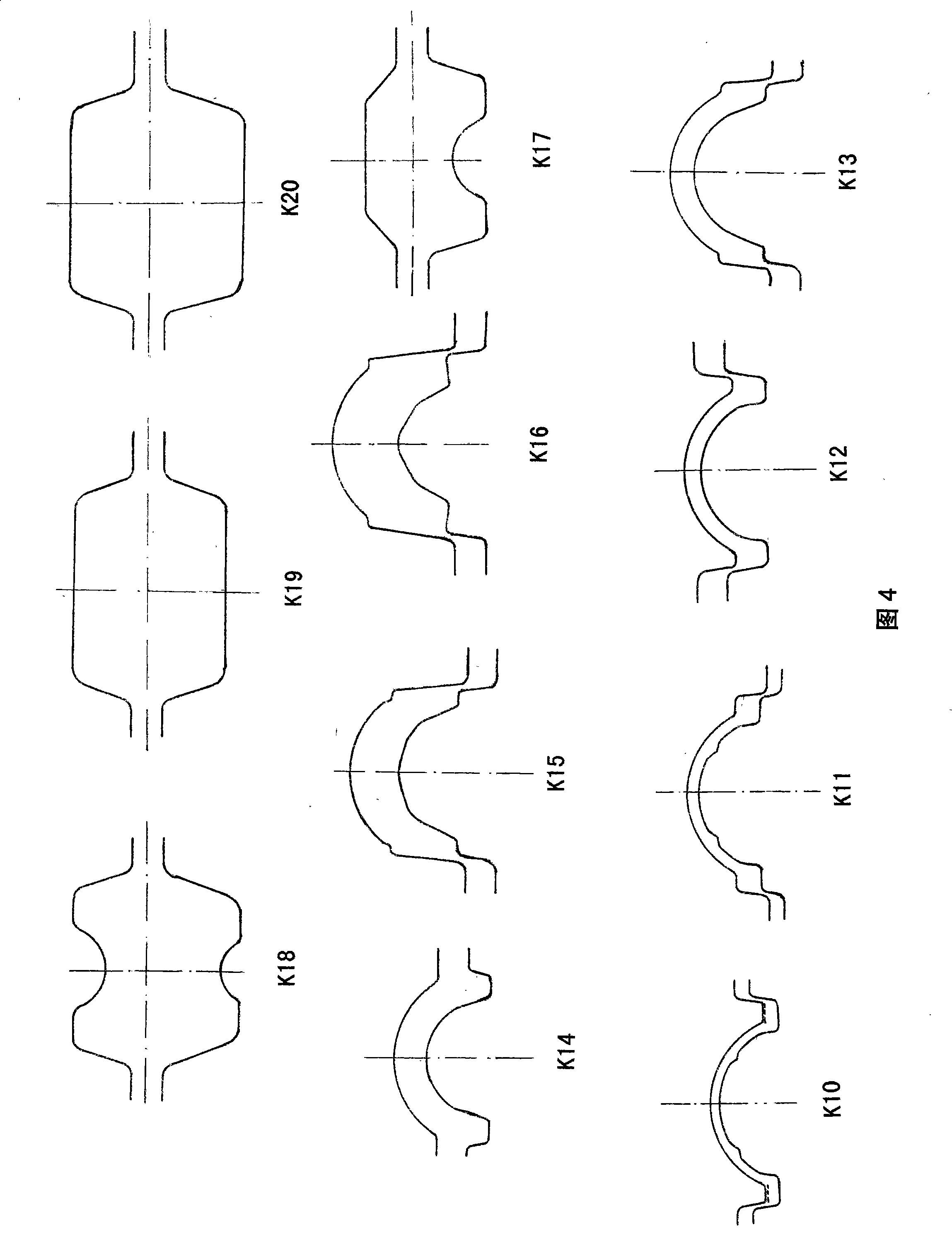 Technique for producing hot rolling hot forming T type channel steel with teeth