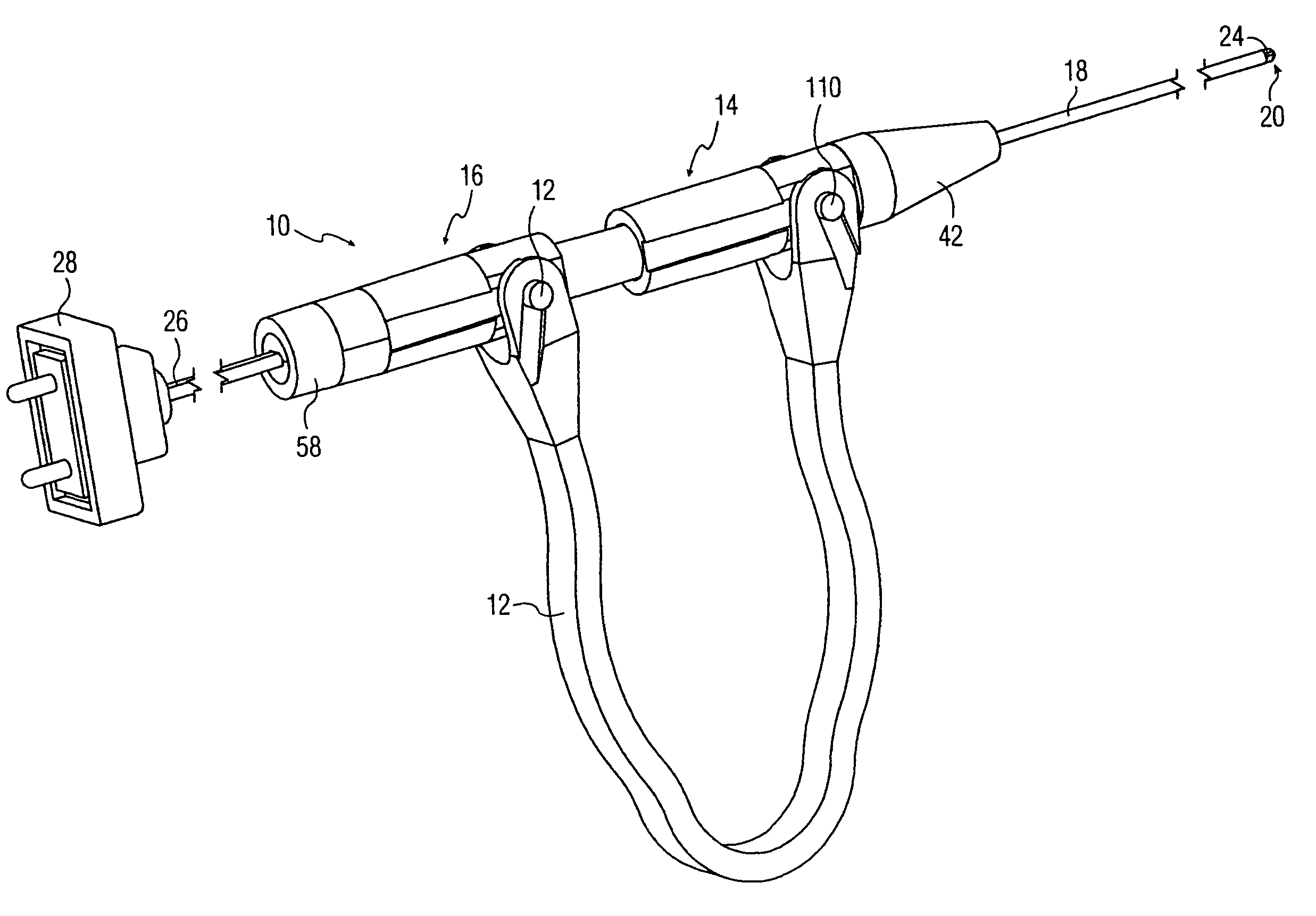 Disposable electrosurgical handpiece for treating tissue