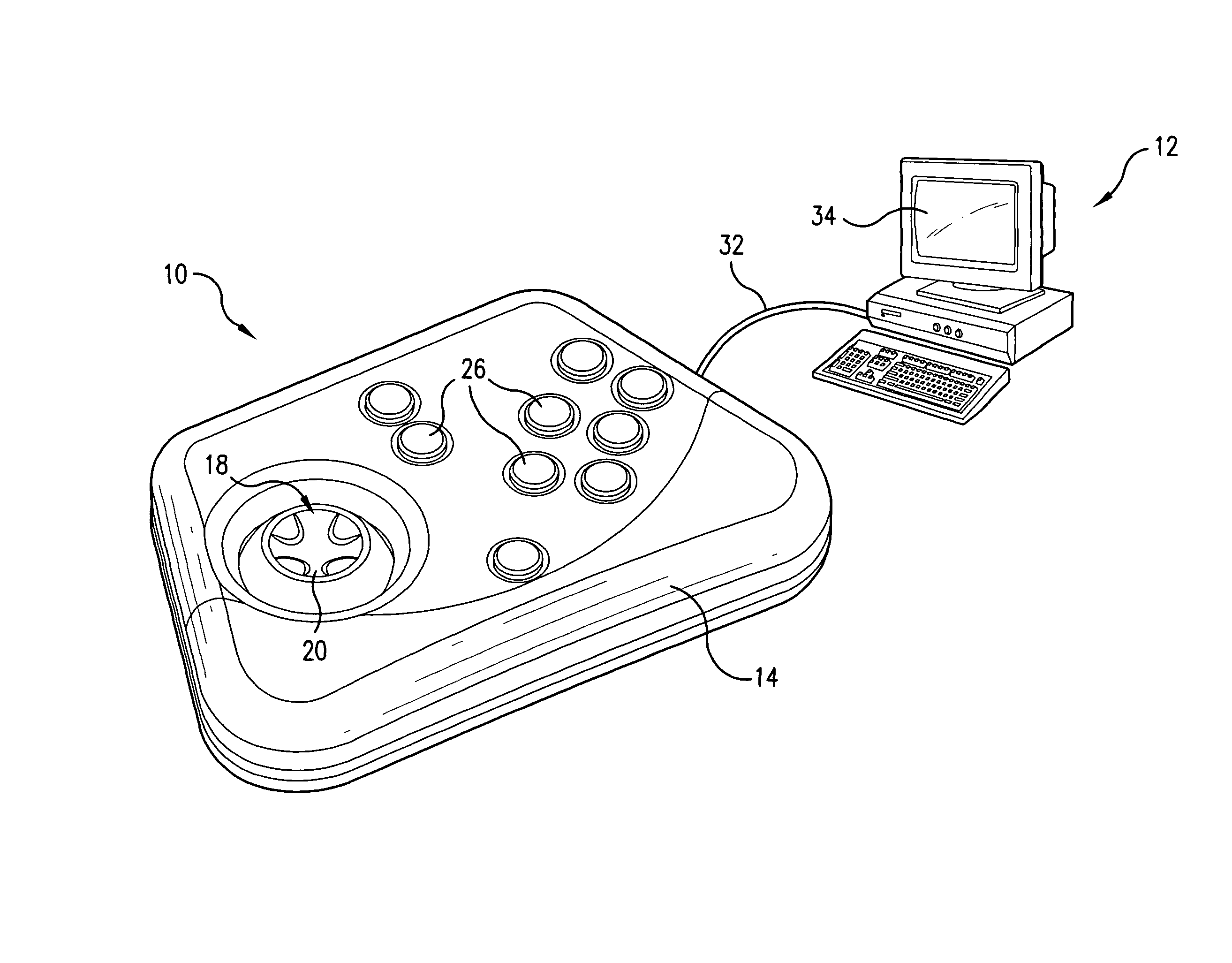 Force output adjustment in force feedback devices based on user contact