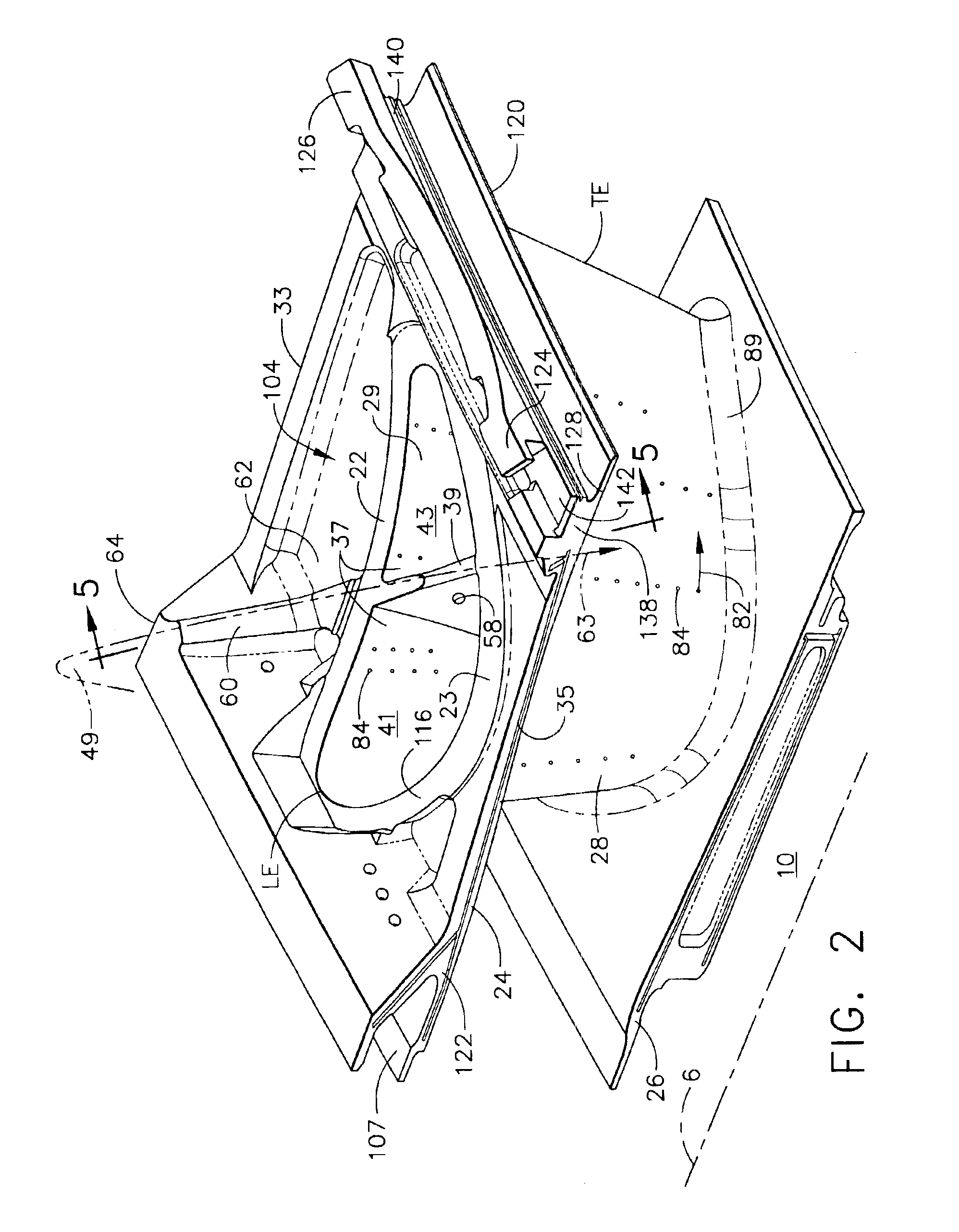 Turbine nozzle segment cantilevered mount