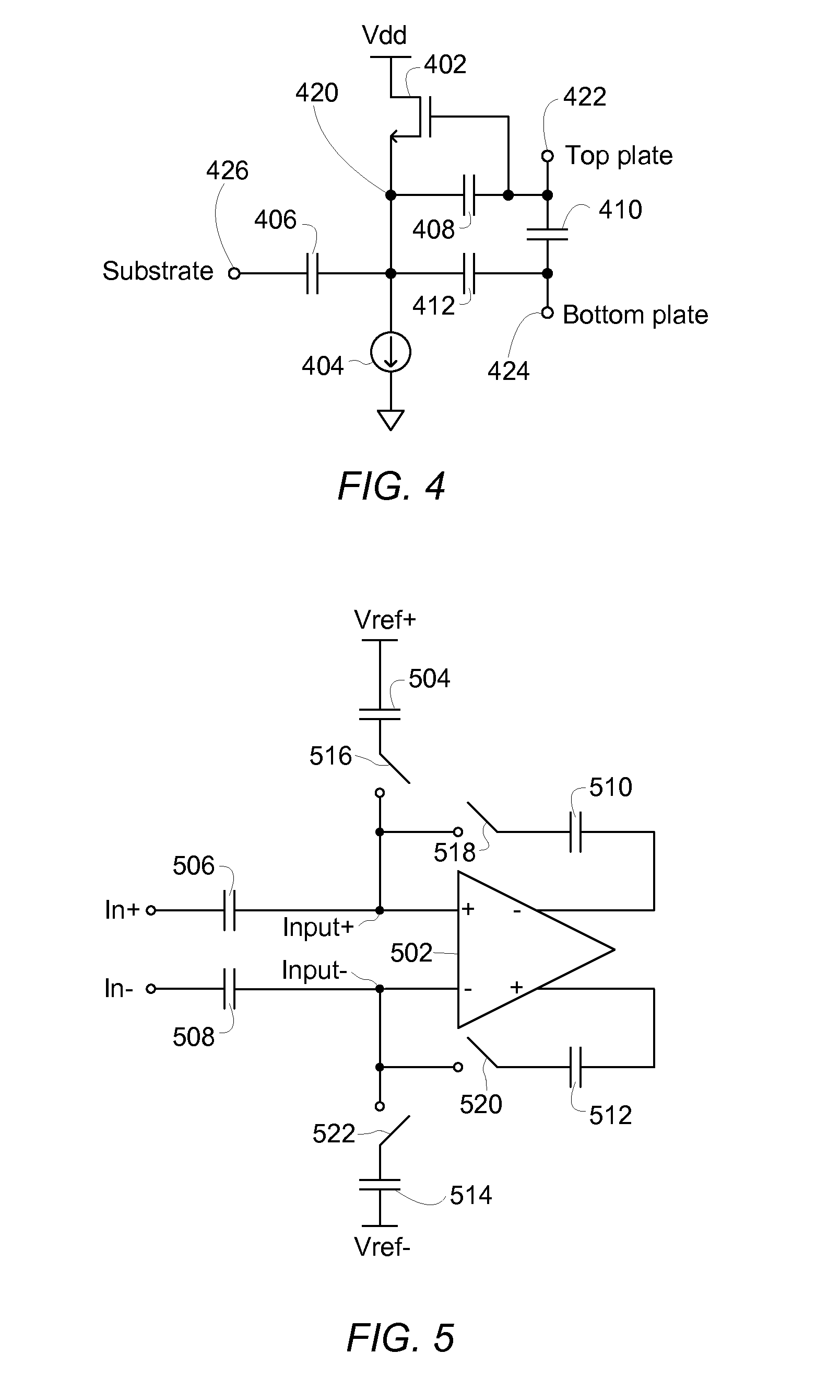 Circuit with High-Density Capacitors Using Bootstrapped Non-Metal Layer