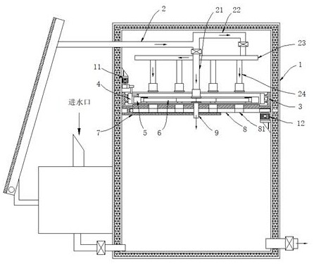 Water flow equalization equipment for water inlet of hot water tank based on solar energy system