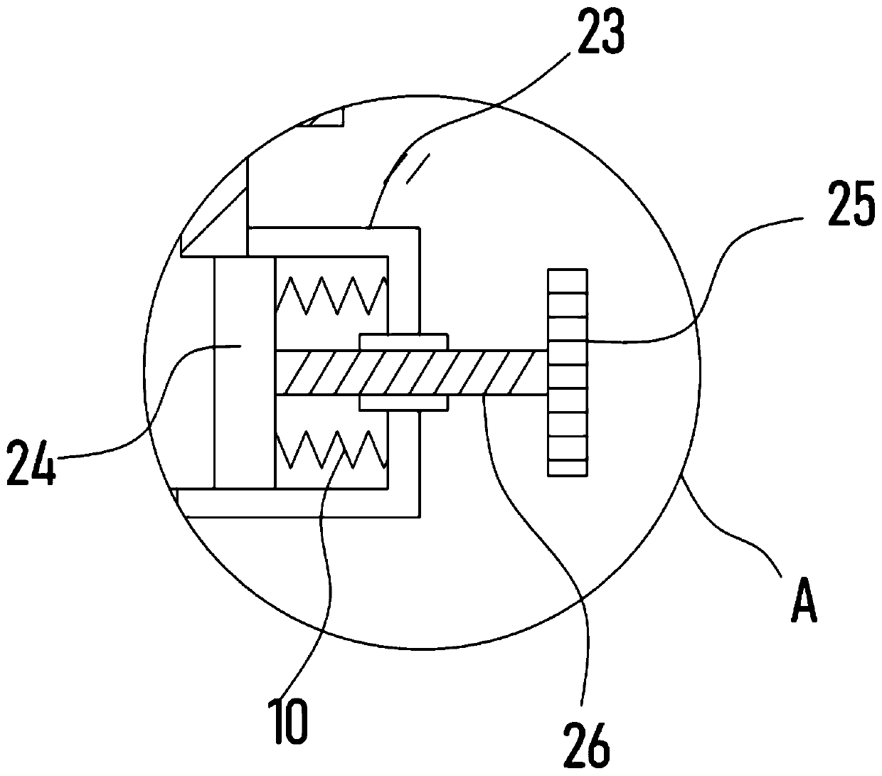 Peanut oil extracting device for processing peanut oil