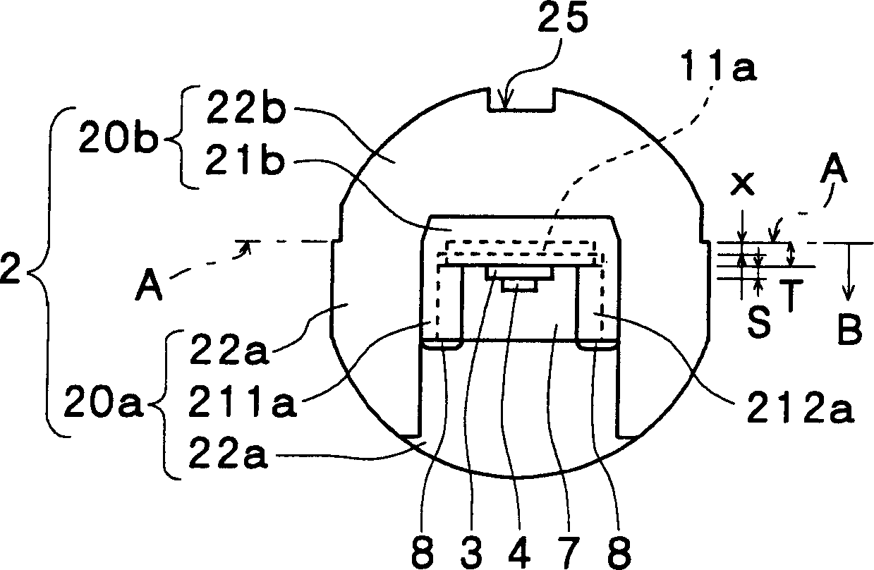 Mold type semiconductor laser