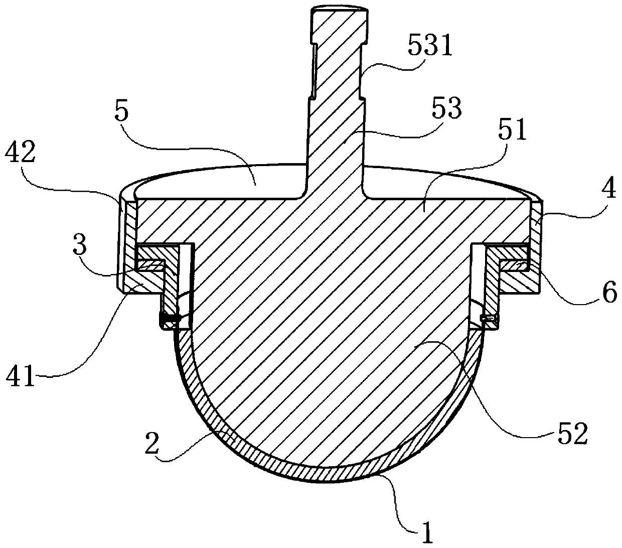 Electroplating and polishing grinding head with flexible layer