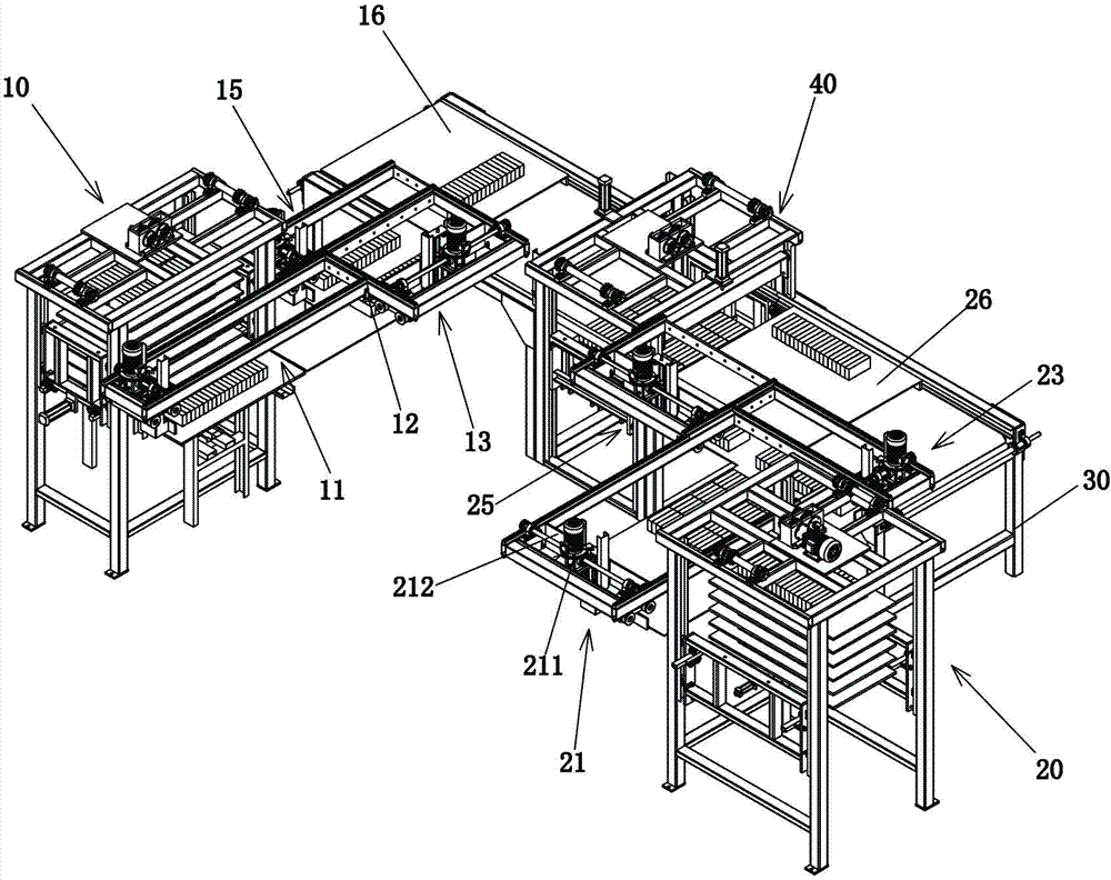 Preset-clearance stacking arrangement mechanism