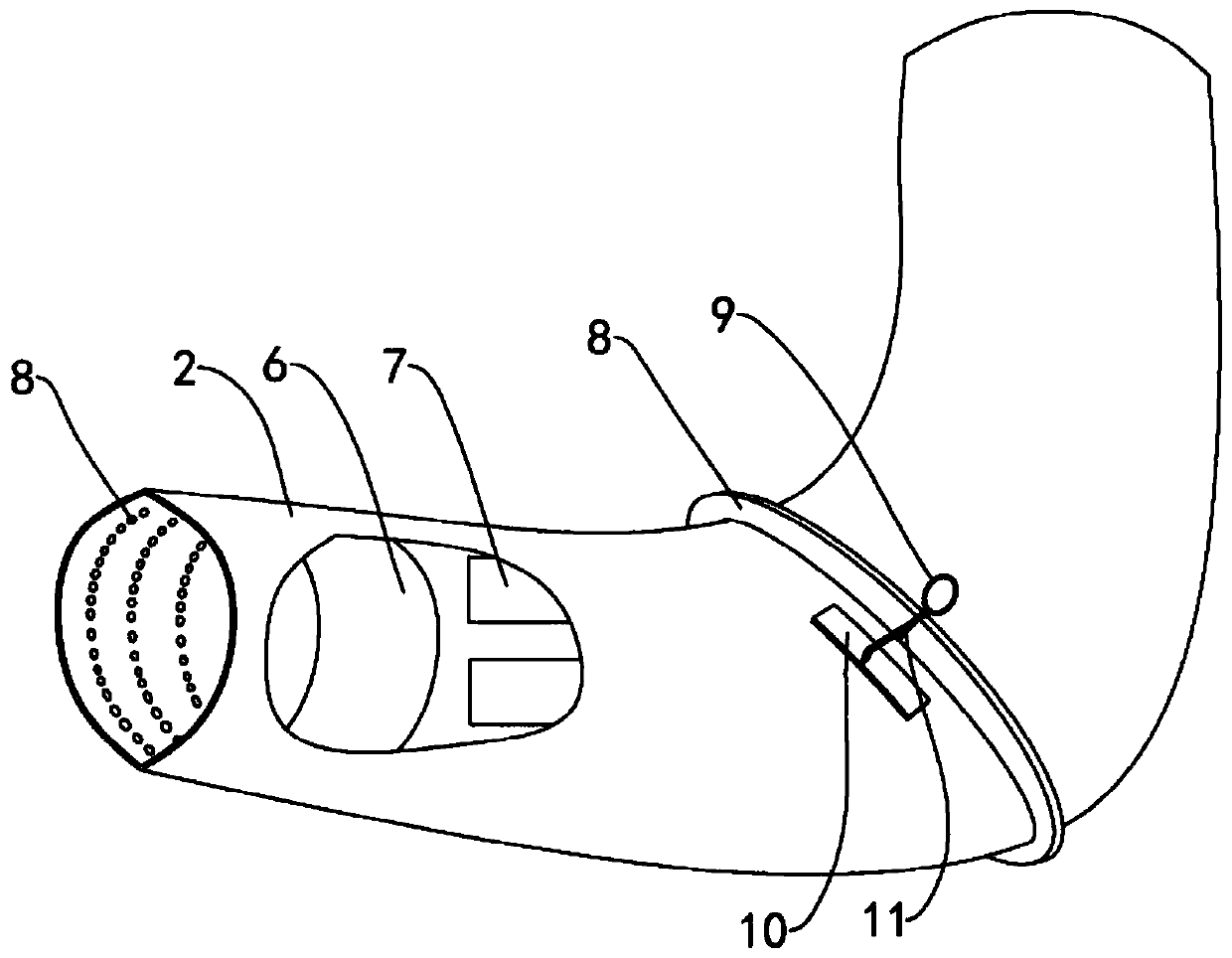 Arm muscle stretching training auxiliary device