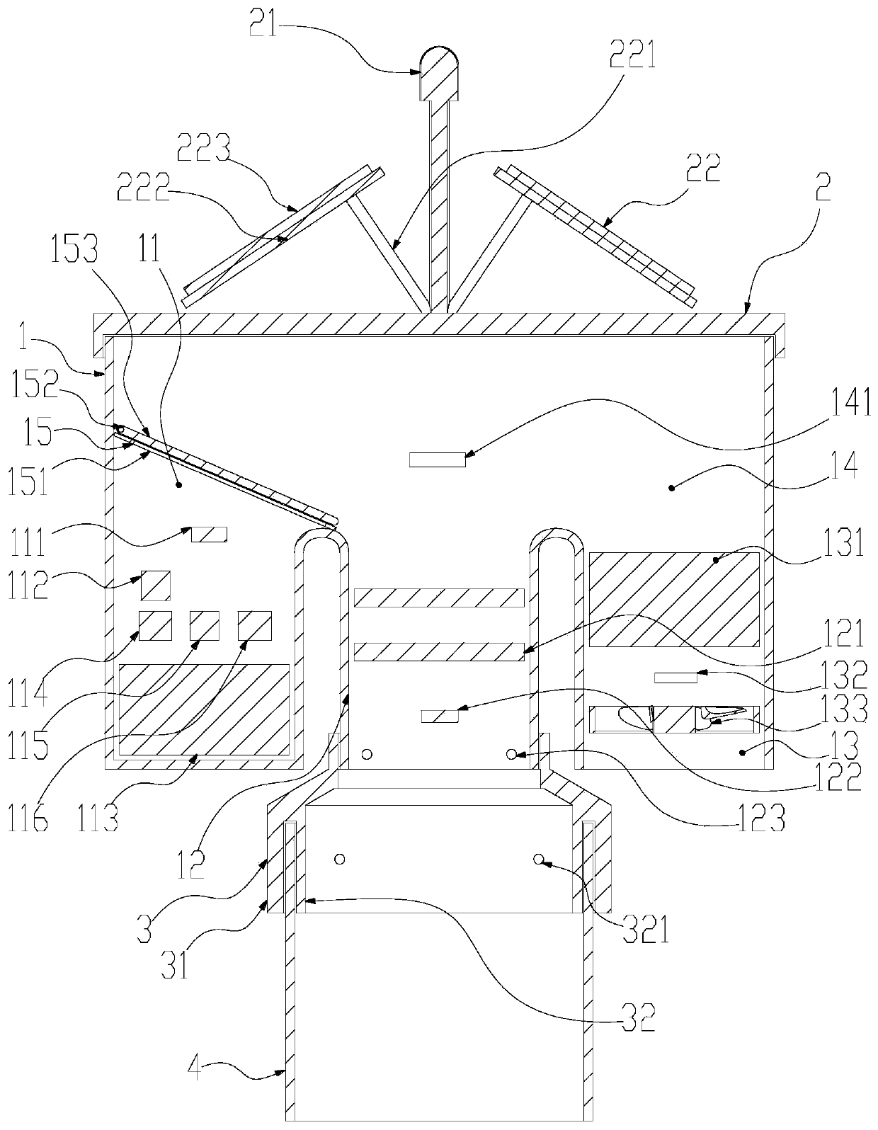 Intelligent air purifying device used for removing smoke