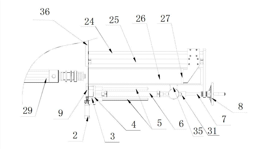 Device for automatically penetrating paper pipe by air bulking shaft of cast film machine