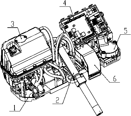 Integrated machine core of intelligent toilet bowel