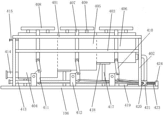 Cleaning pool mechanism for patch rectifier bridge solvent-type circuit board cleaning machine