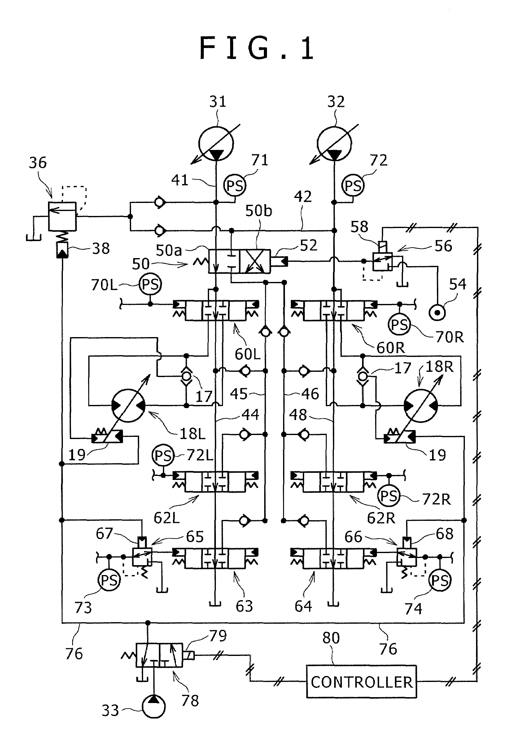 Hydraulic controller for working machine