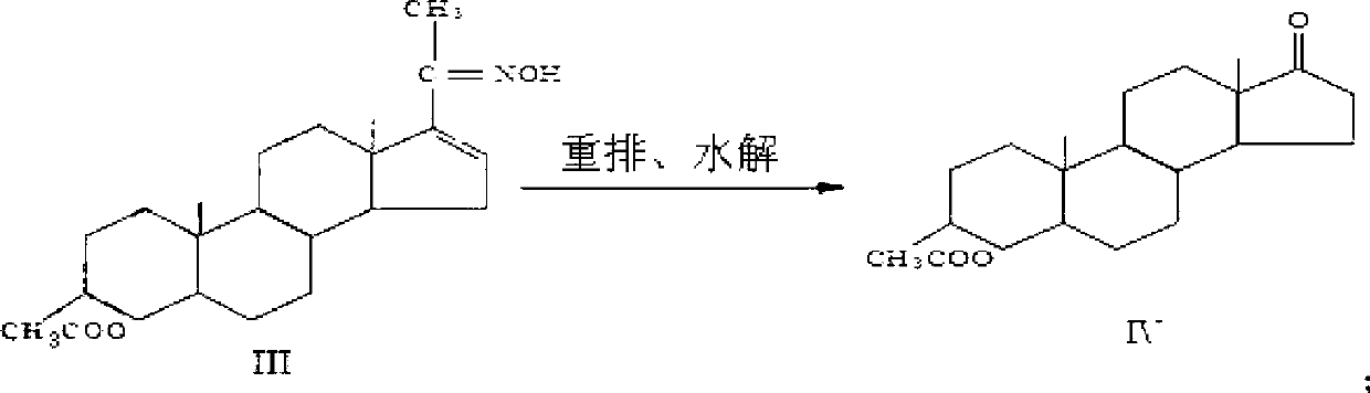 Production method for synthetizing epiandrosterone from single enol ketone acetate