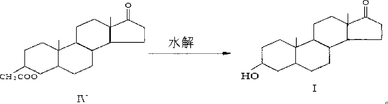 Production method for synthetizing epiandrosterone from single enol ketone acetate