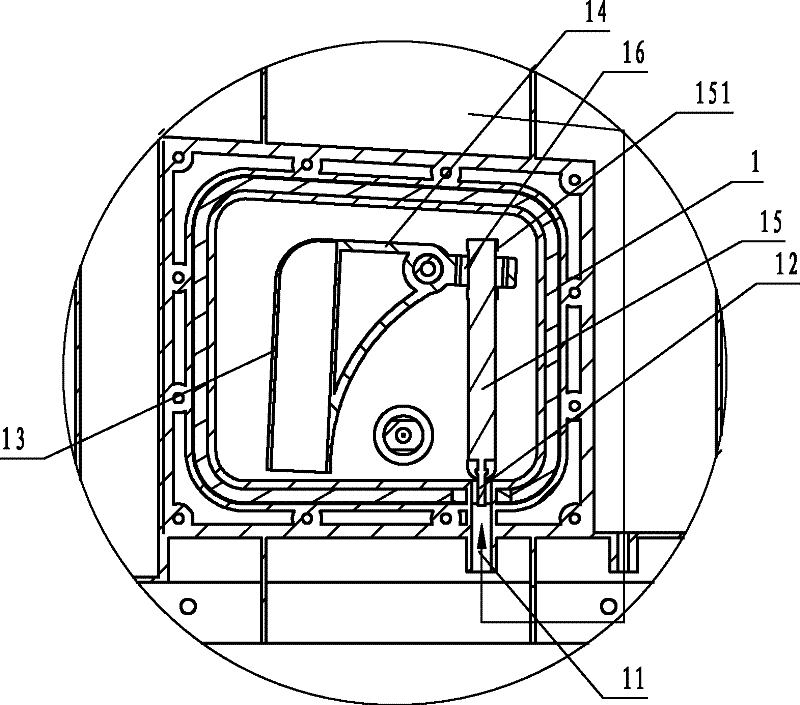 Water storage container of plant cultivation device