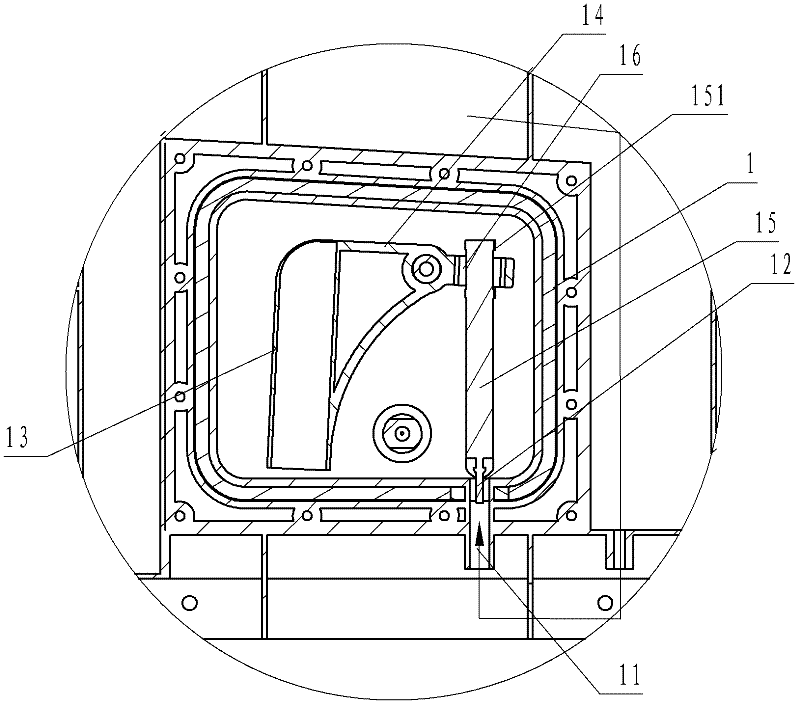 Water storage container of plant cultivation device