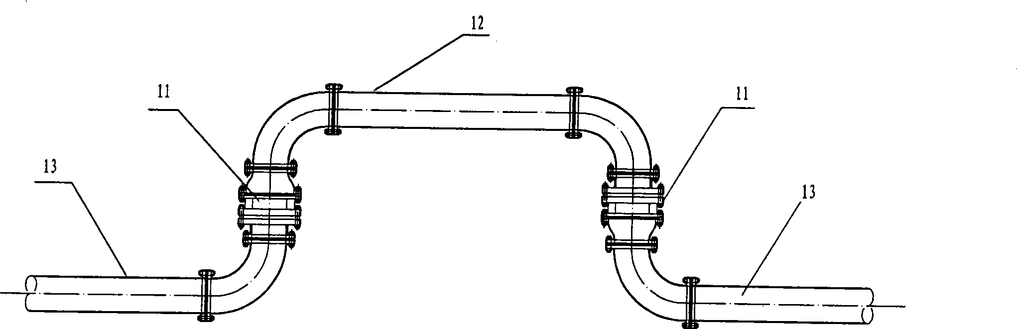 Rotating compensator for corrosion resistant pipeline and preparation method and compensating system