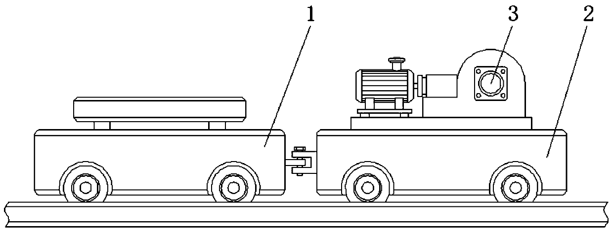 Wheel-rail traction system of trailing suction hopper dredger