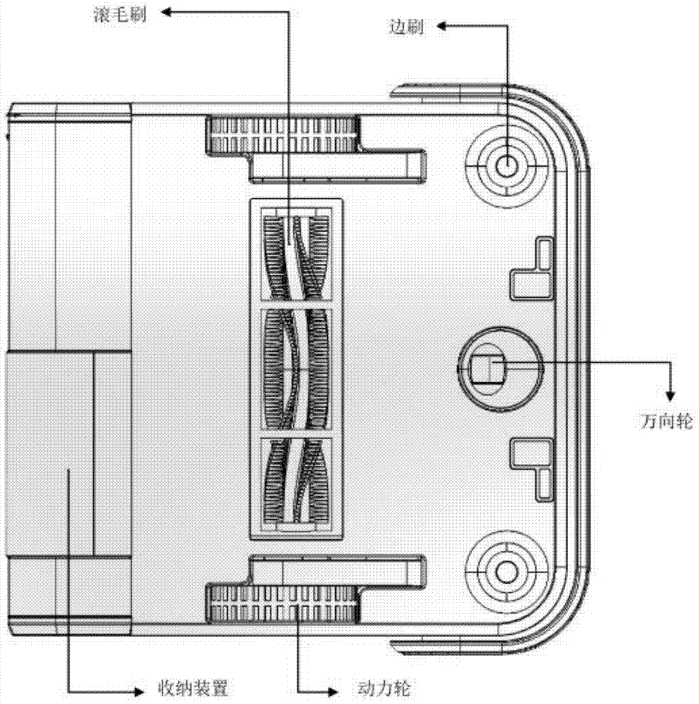 Intelligent floor sweeping robot with touch input function