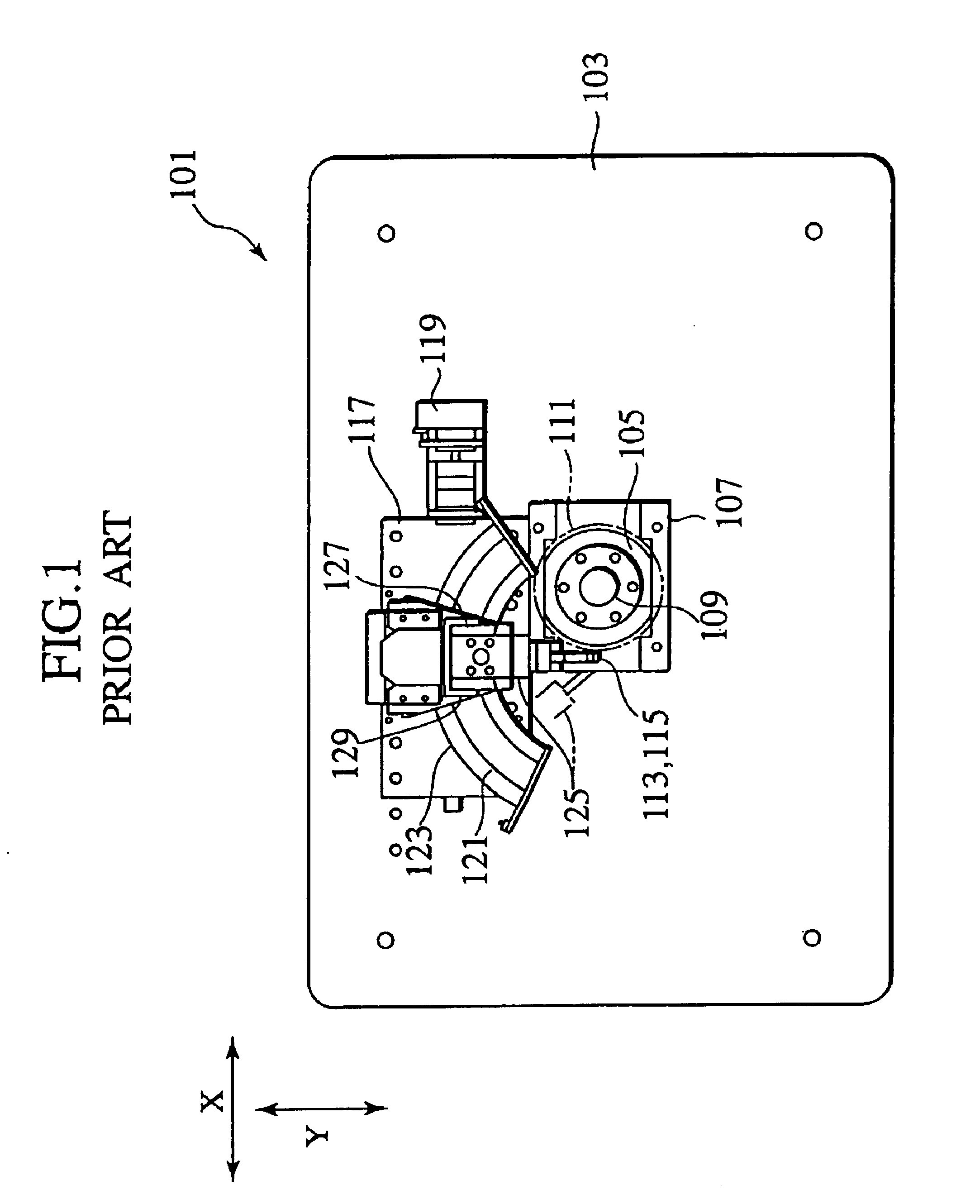 Head clamping apparatus for magnetic disk tester and magnetic disk tester