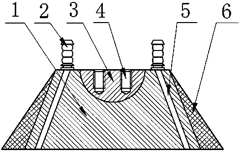 Ultrasonic nondestructive testing wedge block