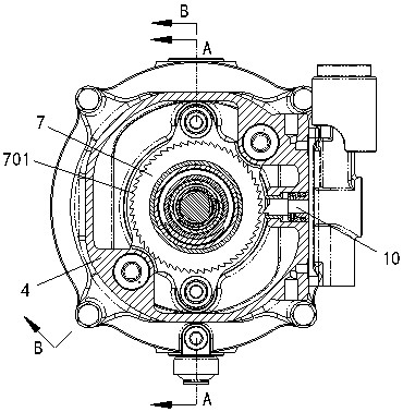 Parking brake cylinder and brake caliper unit